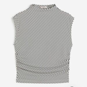 H&M Mock-neck Striped Tank